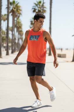 Nike 90’s Vintage Men's XXL Palm Print Tank Top